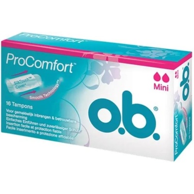 O. B хигиенни тампони, ProComfort, Mini, 16 броя