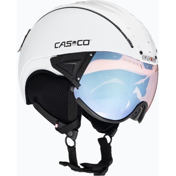 CASCO Ски каска CASCO SP-2 Photomatic Visor структуриран бял гланц