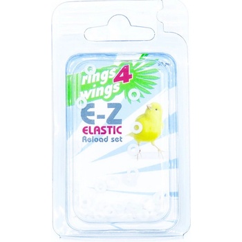 E-Z Elastic Ring Kroužky 3,5 mm 50 ks bílé