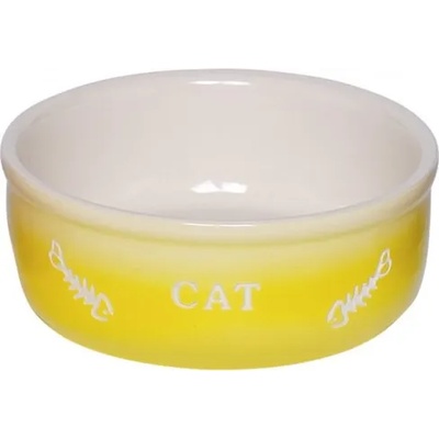 Nobby Съд за храна или вода керамичен Gradient CAT жълт - Ø 13, 5 x 4, 5 см 250 мл NOBBY Германия 82373