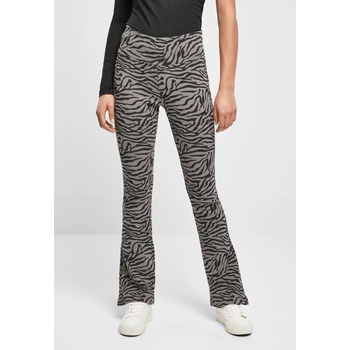 Urban Classics Дамски клин с висока талия Urban Classics Ladies High Waist Zebra Boot Cut Leggings UB-TB4515-02741 - Сив, размер 3XL