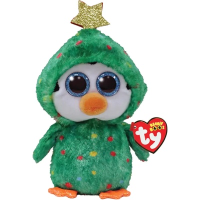 TY Toys Плюшена играчка TY Toys - Коледен пингвин Noel, 15 cm (TY36535)