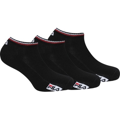 Fila ponožky 3-pack Bamboo Invisible Black