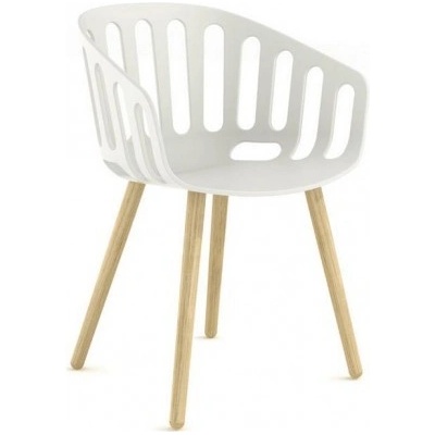 Gaber Basket Chair BL / bílá 00 / moření F