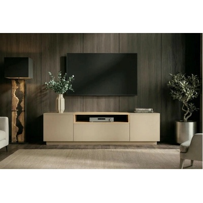 TV skrinka 47812 Loft 160cm Sivá/Prírodná Dub Dyha