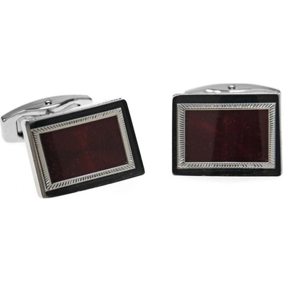 Avantgard manžetové knoflíčky Premium stříbrná lesk bordó 573-20825 – Hledejceny.cz