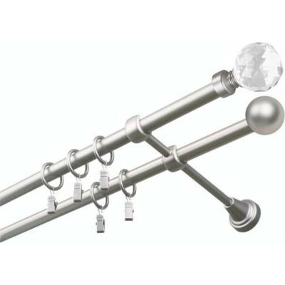 GARNÝŽE-HEBR Garnýž Koule crystal satina dvojitá 480 cm