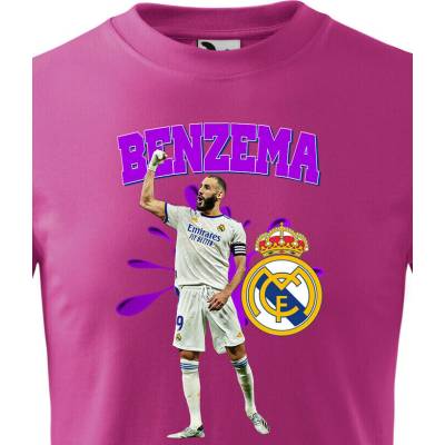 Dětské tričko Karim Benzema PurpurováCanvas Dětské tričko Bezvatriko.cz 2045