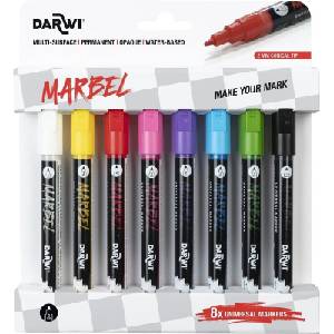 Darwi Marbel Комплект маркери 2 mm Bright 8 бр (DA0223002K01C)