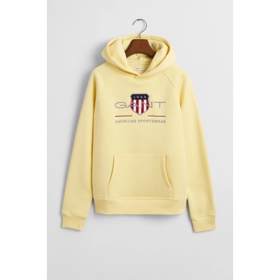 Gant Archive Shield Hoodie Dusty Light Yellow