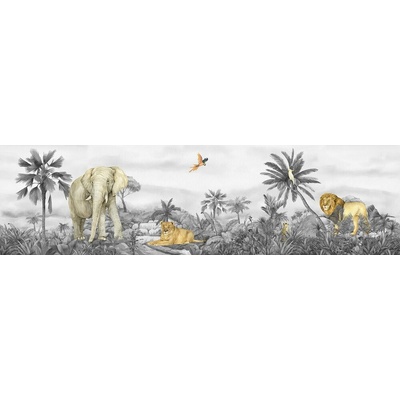 AG Design WBD-8179 Dětská samolepící bordura Jungle, rozměry 5 m x 13,8 cm