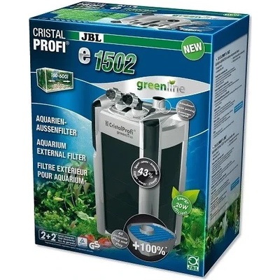 JBL CristalProfi e1502 greenline - Енергоспестяващ външен филтър за аквариуми от 200л до 700л или 100 до 150см дължина - 200 х 230 х 480 мм