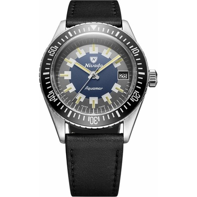 Nivada Grenchen Aquamar Vintage - Black Leather