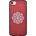 DEVIA Flower Embroidery Case - дизайнерски кожен кейс с ръчна бродерия за iPhone 8 Plus, iPhone 7 Plus (червен)