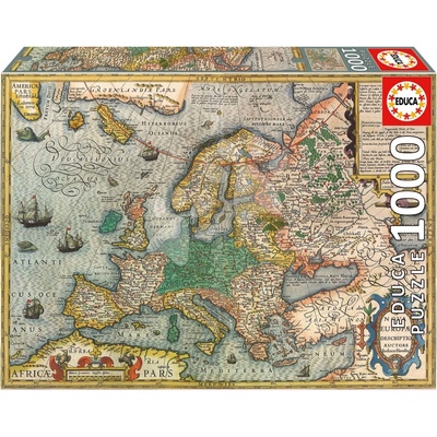 Educa Map of Europe a Fix lepidlo 1000 dielov