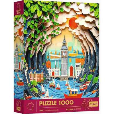 Trefl 3D efekt Paper Art London 1000 dílků