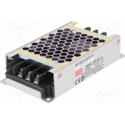 MEAN WELL RSD-30L-12 Měnič: DC/DC; 30W; Uvst: 18÷72VDC; Uvýst: 12VDC; Ivýst: 2,5A; RSD