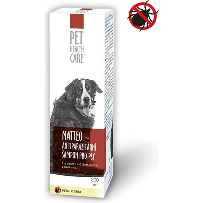 Pet Health Care Matteo antiparazitní šampon pro psy 200 ml