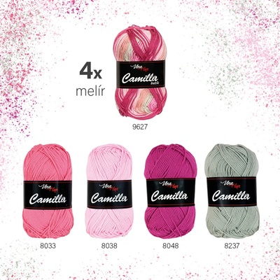 Sada melír "09" - 8 odstínů příze Camilla