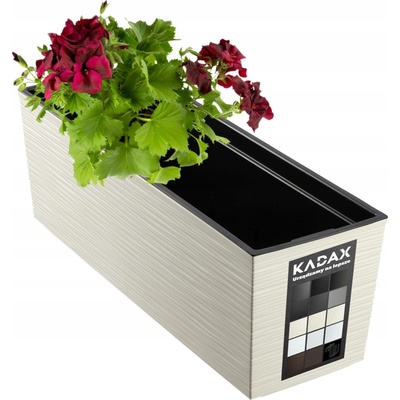 Kadax Květináč 56 x 56 x 19 cm plast béžový
