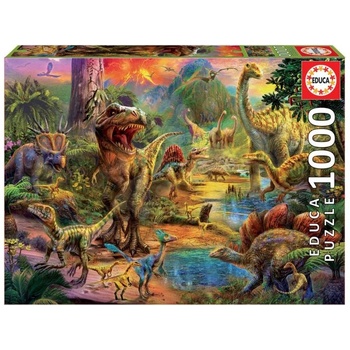 Educa Puzzle 1000 Land Of Dinosaurs (017655)