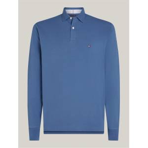 Tommy Hilfiger Блуза с яка Tommy Hilfiger 1985 Long Sleeve Polo Shirt - Aegean Sea DBZ