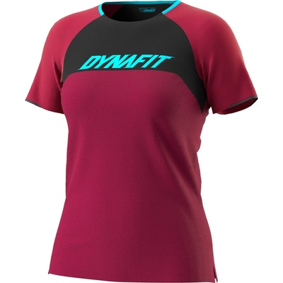 Dynafit Women's Short-Sleeve Performance Gym Top - Beet Red