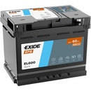 Autobaterie Exide Start-Stop EFB 12V 60Ah 640A EL600
