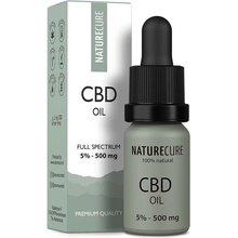 Nature Cure CBD olej s úplným spektrom 5 % 500 mg 10 ml