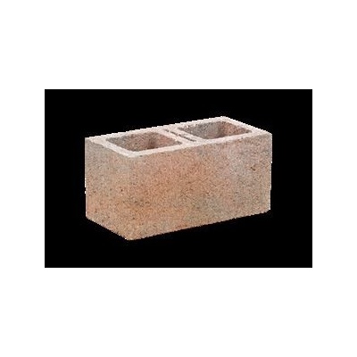Betonová tvarovka hladká KB 1-20 A Červeno-černá