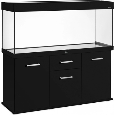 Diversa Solid LED akvarijní set rovný černý 450 l