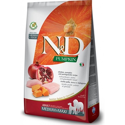 N&D dog GF Adult Medium & maxi Pumpkin chicken & pomegranate 2,5 kg