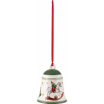 Villeroy & Boch 14-8622-6850 Ozdoba na stromeček Annual Christmas Edition My Christmas Tree zvonek zelená
