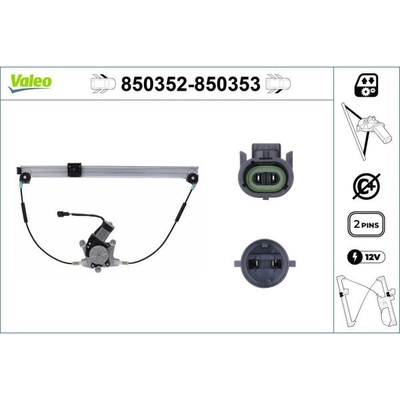Zvedací zařízení oken VALEO 850352
