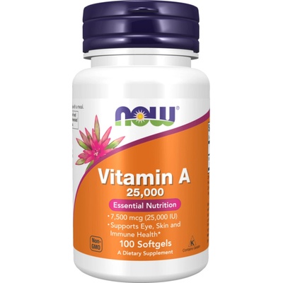 Now Foods Vitamín A 25000 iu 100 kapsúl