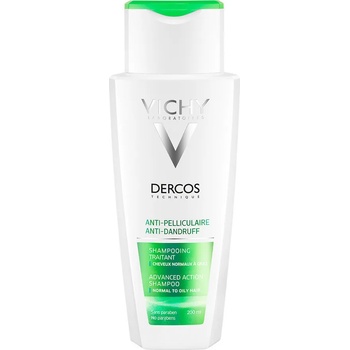 Vichy Шампоан против пърхот и сърбящ скалп за нормална до мазна коса , Vichy Dercos Anti-Dandruff Advanced Action Shampoo Normal to Oily Hair 200ml