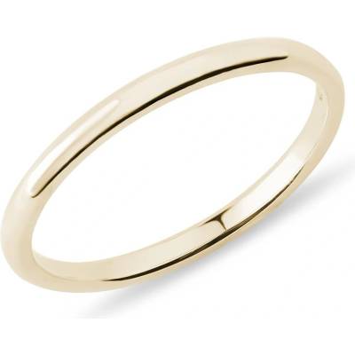 Klenota Minimalistický snubní prstýnek ze žlutého zlata X0099003L15