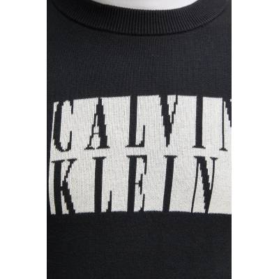 Calvin Klein Памучен пуловер Calvin Klein Jeans мъжки в черно от лека материя J30J327280 (J30J327280)