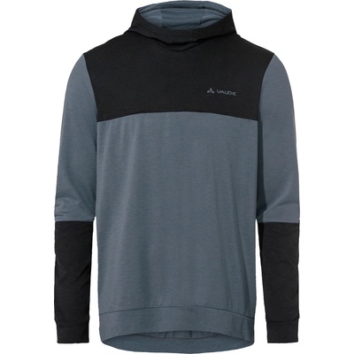Vaude Мъжка фланелка с дълъг ръкав за колоездене Vaude Qimsa Hoody Cycling jersey - Black / Heron - размер XL (056-2123-1214)