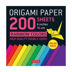Origami Paper 200 sheets Rainbow Colors 6" (15 cm) | TUTTLE (ISBN: 9780804847186)