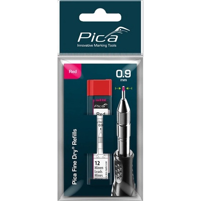 Tuhy Pica Fine Dry 7031 náhradní červené na blistru
