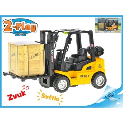 Mikro Trading Vysokozdvižný vozík 14cm kov 2-Play zpětný chod se světlem a zvukem