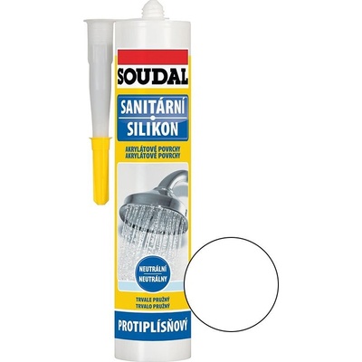 Soudal Sanitárny neutrálny silikón 280 ml biela