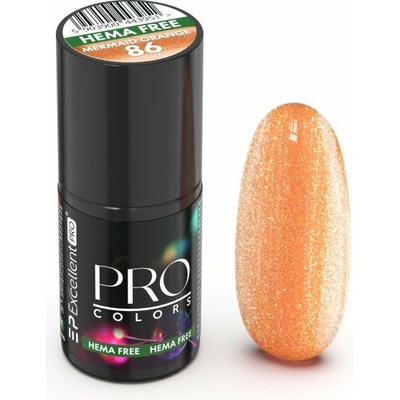 Excellent PRO Gel Lak Pro Colors 86 MERMAID ORANGE 7 g
