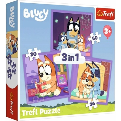 TREFL Seznamte se s Bluey 3v1 20,36,50 dílků