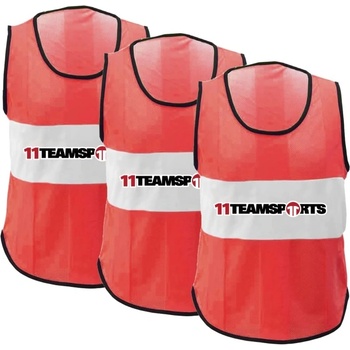 Cawila Маркировъчен потник Cawila Bib 11teamsports 3pcs 10008710-rot Размер Mini