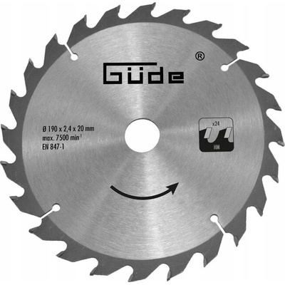 Pilový kotouč 190x2,4x20 24Z HM
