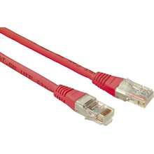 Solarix 28360509 patch, CAT5E UTP PVC, 5m, červený