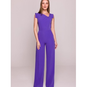 Stylove Дамски гащеризон къс крачоли тип рокля модел 214673 Stylove