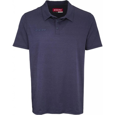 CCM tričko Fitted Polo tmavo modré